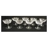1091	SET OF 8 WATERFORD CHAMPAGNES 4 1/8 IN H
