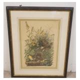 1098	AUDUBON MEADOW LARK *ENGRAVED PRINTED & COLORED BY R. HAVELL, LONDON 1832* NO. 28 PLATE CXXXXVI