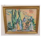 1120	SIGNED CONORDE 1962 OIL ON BOARD SEMI ABSTRACT, 11 3/4 IN X 9 1/2 IN INCLUDING FRAME
