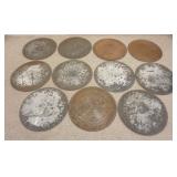 1126	11 REGINA MUSIC BOX DISCS 15 1/2 IN 