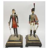 1198	2 FIGURES OF SOLDIERS MOUNTED AS LAMP BASES 16 1/2 IN H