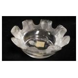 1217	LALIQUE, FRANCE SMALL DISH W/BABY FACES, 4 1/4 IN