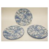 1227	SET OF 6 SPODE WILLIAMSBURG PROVINCIAL GARDEN PLATES, 9 1/8 IN