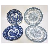 1299	LOT OF 7 PLATES 4 KYBER PATTERN & 3 ROYAL STAFFORDSHIRE. LARGEST IS 10 3/8 IN 