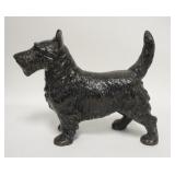 1304	CAST IRON SCOTTY DOG DOORSTOP, 8 IN H, 10 1/2 IN LONG, FLAT HEAD SCREW 