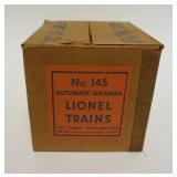 1079	LIONEL TRAIN NO 145 AUTOMATIC GATEMAN IN BOX