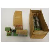 1102	AMERICAN FLYER TRAIN BUILDING IN BOXES 592A CROSSING GATE & SHELL TANKS