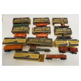 1108	AMERICAN FLYER TRAINS, GROUP OF 10 ASSORTED, 3/16 SCALE