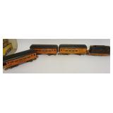 1116	IVES 3236 STANDARD GAUGE TRAIN SET, 3236 ENGINE, 184, 185, & 186 CARS