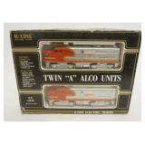 1138	K-LINE O GAUGE TRAINS TWIN *A* ALCO UNITS IN BOX, K 2126