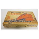 1144	LIONEL O GAUGE TRAIN SET THE TEXAS SPECIAL