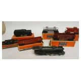1157	LIONEL O GAUGE TRAIN SET W/#2056 ENGINE & 5 CARS IN BOXES