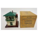1163	LIONEL TRAIN O GAUGE #445 OPERATING SWITCH TOWER IN BOX