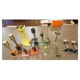 1203	GROUP OF 15 MODEL RAILROAD LAYOUT ACCESSORIES