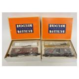 1273	LIONEL O GAUGE DELAWARE & HUDSON 6-19815 & MONON OPERATING 6-19811 BRAKEMAN CARS