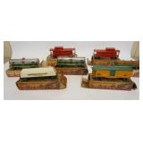 1295	AMERICAN FLYER O GAUGE TRAIN CARS LOT OF 7