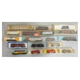 1323	LOT OF N SCALE MODEL TRAINS INCLUDES ATLAS LIFE LIFE, AURORA, KATO, & CON-COR