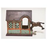 1057	KICKING MULE & DOG MECHANICAL BANK, 5 3/4 IN X 3 1/4 IN X 5 3/8 IN HIGH