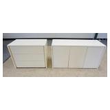 1116	2 MODERN CHESTS OF DRAWERS, 55 IN X 20 IN X 29 IN HIGH & 37 1/2 IN X 20 IN X 29 IN HIGH