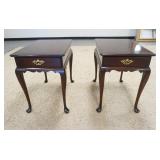 1119	PAIR OF STATTON TRUTYPE AMERICANA NIGHTSTANDS, ONE DRAWER, 27 1/4 IN X 18 1/4 IN X 25 1/4 IN HI
