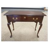 1120	HARDEN ONE DRAWER HALL TABLE, 37 IN WIDE X 13 3/4 IN DEEP X 29 1/4 IN HIGH