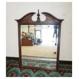 1181	BEVELED MIRROR WITH BROKEN ARCH TOP. 35 1/4 IN X 46 1/2 IN