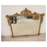 1186	MIRROR IN FANCY GILT FRAME, 43 1/2 IN X 40 IN 