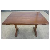 1193	SMALL TRESTLE TABLE. 46 IN X 30 IN, 29 IN H 