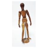 1232	JOINTED WOODEN FIGURE, 12 1/2 IN TALL
