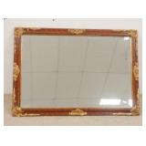 1250	BEVELED MIRROR IN FRAME W/RAISED GILT TRIM, FITTED TO BE HUNG VERTICAL OR HORIZONTAL, 40 1/2 IN