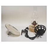 1272	WALL MOUNT KEROSENE LAMP W/REFLECTOR
