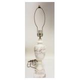 1279	MARBLE TOP TABLE LAMP, 27 1/2 IN TOTAL HEIGHT