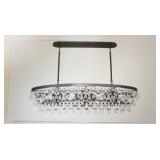 1300	ROBERT ABBEY BLING CHANDELIER, HAS A DARK BRONZE FINSIH, 43 3/4 IN WIDE X 42 3/4 IN HIGH