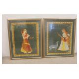 1302	2 ASIAN PAINTINGS IN MATCHING FRAMES, 26 IN X 32 IN INCLUDING FRAMES