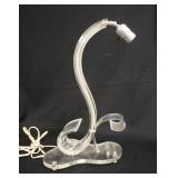 1128	MIDCENTURY MODERN LUCITE LAMP, 17 1/2 IN HIGH
