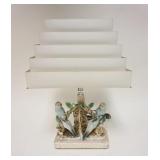 1135	SILVESTRI BROS MIDCENTURY MODERN PARAKEET LAMP W/TELESCOPING SHADE, 1961, 17 1/2 IN HIGH