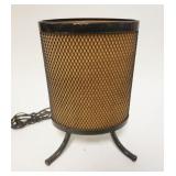 1136	MIDCENTURY MODERN TV LAMP, CASE IS METAL, 12 1/2 IN HIGH