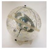 1140	FARQUHAR LUCITE MIDCENTURY MODERN GLOBE, EARTH & SPACE, 18 IN HIGH