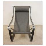 1146	MCKAY MIDCENTURY MODERN CHAIR, STEEL FRAME, 25 IN WIDE X 36 IN HIGH