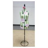 1164	HAND PAINTED DRESS FORM, 60 IN HIGH
