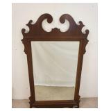 1182	LARGE CHIPPENDALE STYLE BEVELED MIRROR, 29 1/4 IN X 51 IN