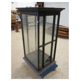 1190	GLASS SHOWCASE, ONE PANEL BROKEN, 24 1/4 IN X 28 1/4 IN X 48 1/4 IN HIGH