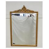1234	ANTIQUE GILT FRAMED MIRROR, BEVELED GLASS, 48 1/4 IN X 23 IN 