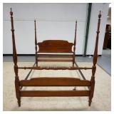 1236	ETHAN ALLEN SOLID CHERRY POSTER BED *EARLY AMERICAN*, FULL SIZE