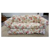 1254	FLORAL UPHOLSTERED SOFA, 88 IN WIDE