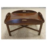 1260	CHERRY BUTLERS TABLE, 17 IN HIGH X 21 1/2 IN DEEP X 33 1/2 IN WIDE, DROPS 4 1/4