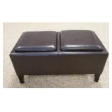 1261	COVERED HASSOCK W/REVERSE TRAYS, 16 IN HIGH X 33 IN WIDE X 17 DEEP