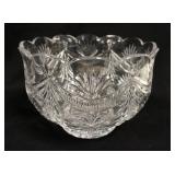 1276	LARGE WATERFORD BOWL SIGNED & NUMBERED ON BASE, 7 1/2 IN HIGH X 10 1/2 IN
