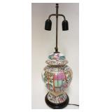 1282	ASAIN TABLE LAMP IN THE FORM OF A COVERED URN, 25 IN HIGH