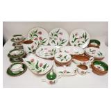 1321	45 PIECES STANGL THISTLE DINNERWARE LAREGST PLATES ARE 10 1/8 IN INCLUDES DRILLED BASE FOR THE 
